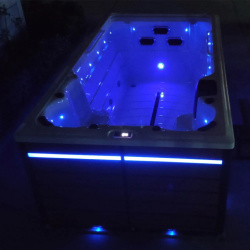 Плавательный СПА бассейн с ламельным противотоком Bigeer Каро